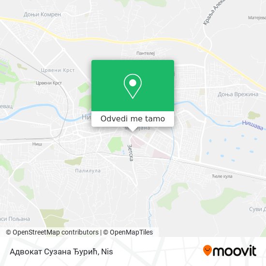 Адвокат Сузана Ђурић mapa