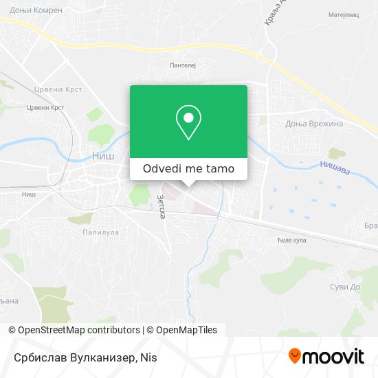 Србислав Вулканизер mapa