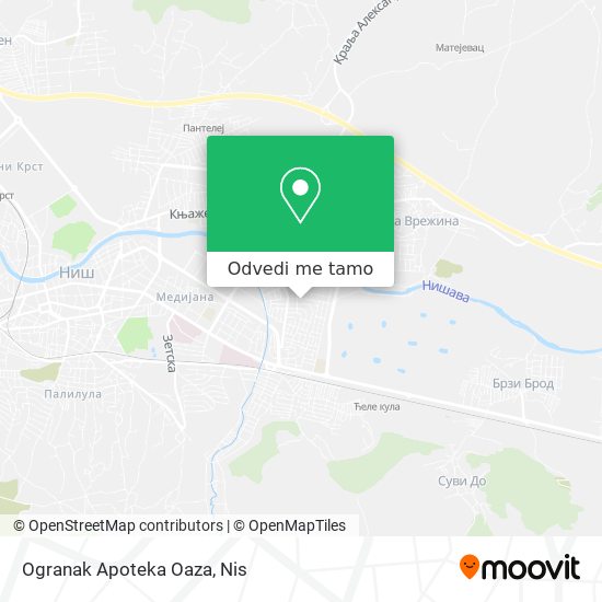 Ogranak Apoteka Oaza mapa