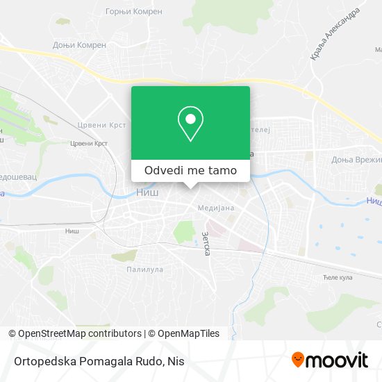 Ortopedska Pomagala Rudo mapa