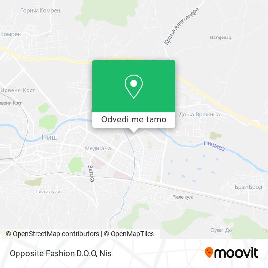 Opposite Fashion D.O.O mapa