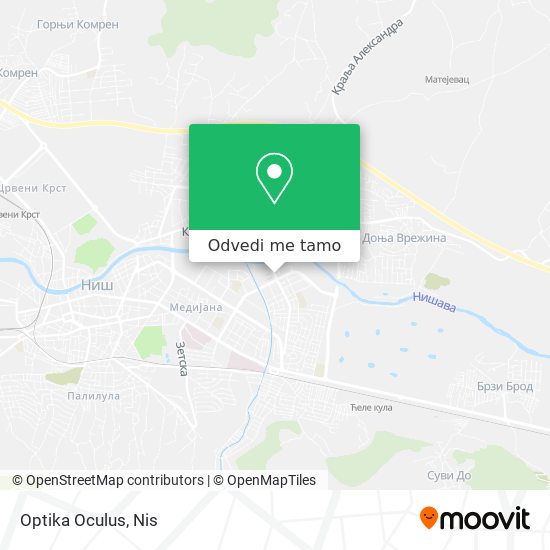 Optika Oculus mapa