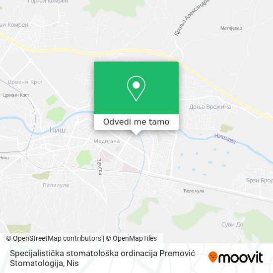 Specijalistička stomatološka ordinacija Premović Stomatologija mapa