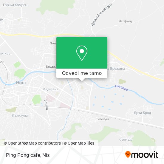 Ping Pong cafe mapa