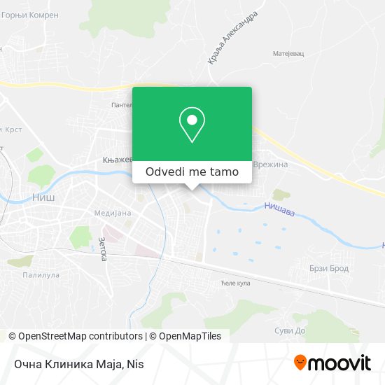 Очна Клиника Маја mapa