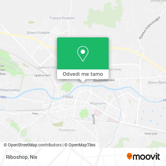 Riboshop mapa