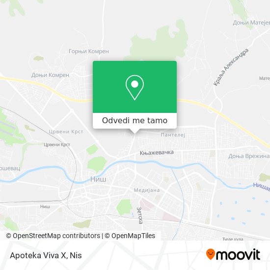 Apoteka Viva X mapa