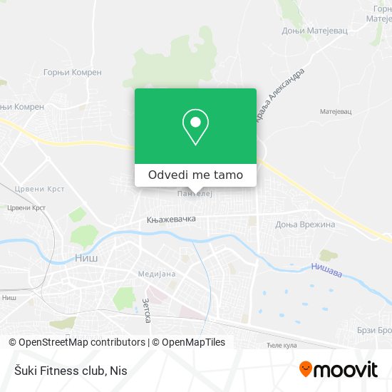 Šuki Fitness club mapa