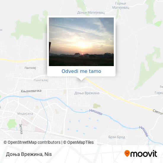 Доња Врежина mapa