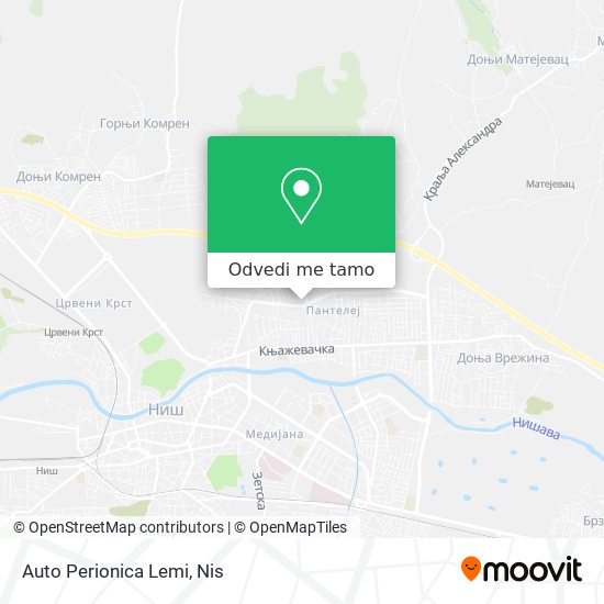 Auto Perionica Lemi mapa