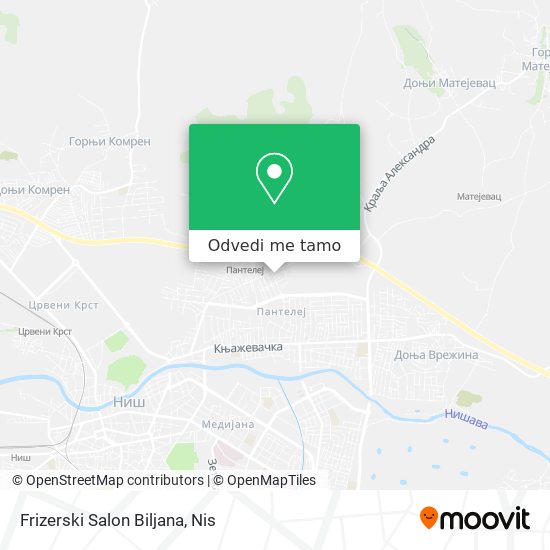 Frizerski Salon Biljana mapa