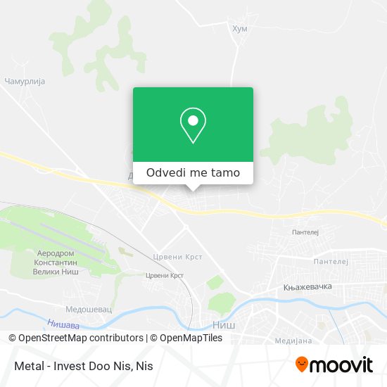Metal - Invest Doo Nis mapa