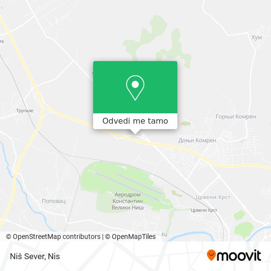 Niš Sever mapa