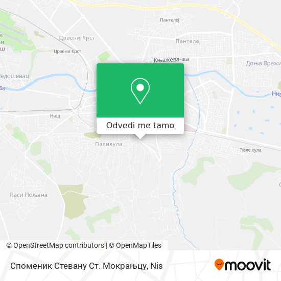 Споменик Стевану Ст. Мокрањцу mapa