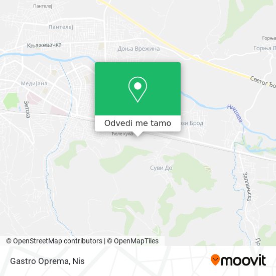 Gastro Oprema mapa