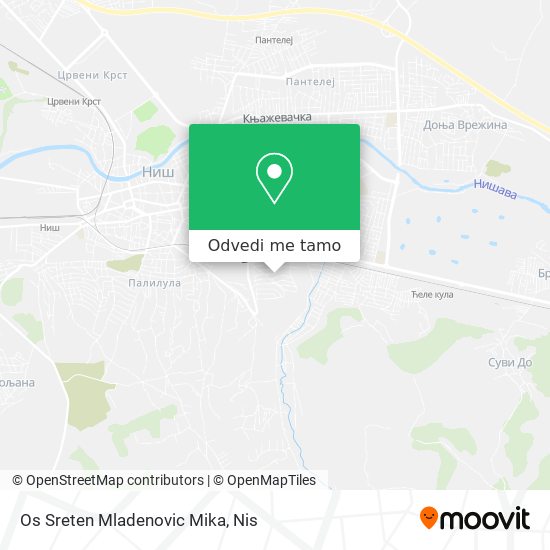 Os Sreten Mladenovic Mika mapa