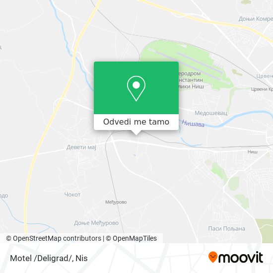 Motel /Deligrad/ mapa