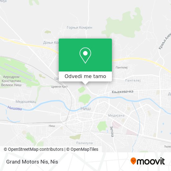 Grand Motors Nis mapa