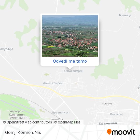 Gornji Komren mapa