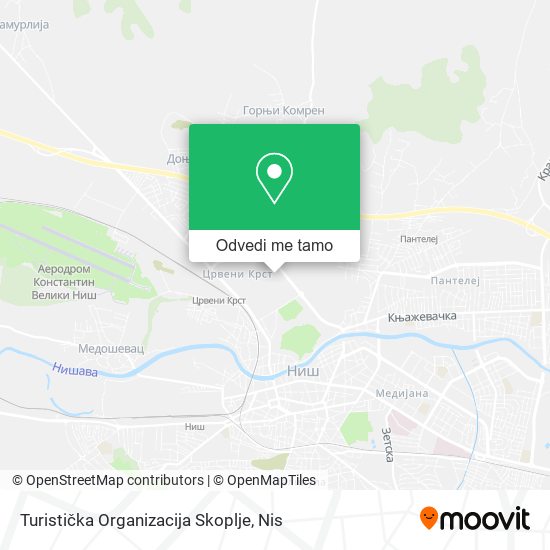 Turistička Organizacija Skoplje mapa