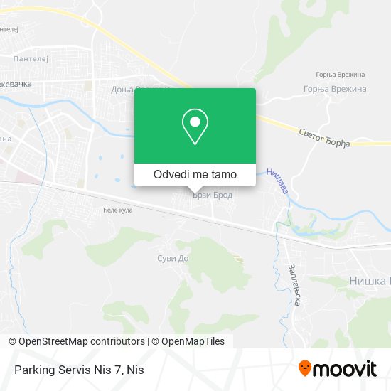 Parking Servis Nis 7 mapa
