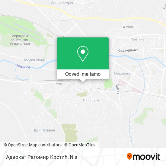 Адвокат Ратомир Крстић mapa