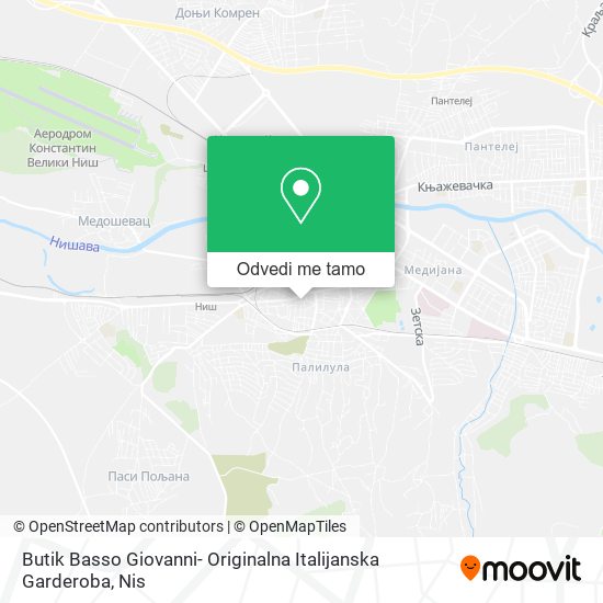 Butik Basso Giovanni- Originalna Italijanska Garderoba mapa