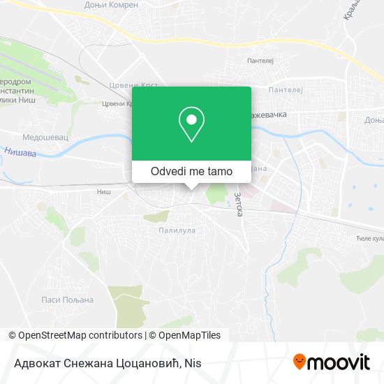 Адвокат Снежана Цоцановић mapa