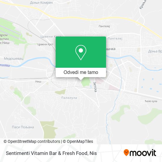 Sentimenti Vitamin Bar & Fresh Food mapa