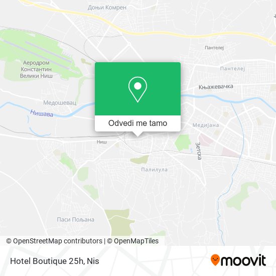 Hotel Boutique 25h mapa