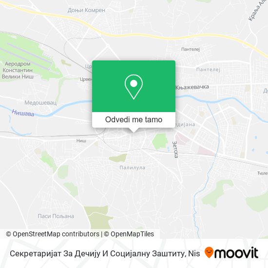 Секретаријат За Дечију И Социјалну Заштиту mapa