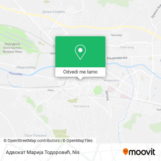 Адвокат Марија Тодоровић mapa