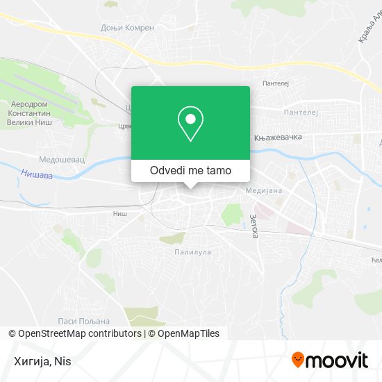 Хигија mapa