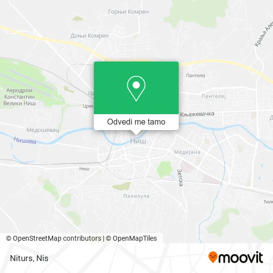 Niturs mapa