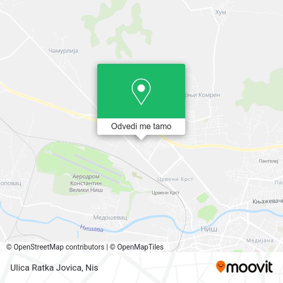 Ulica Ratka Jovica mapa