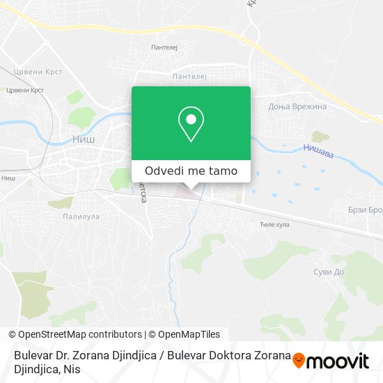 Bulevar Dr. Zorana Djindjica / Bulevar Doktora Zorana Djindjica mapa