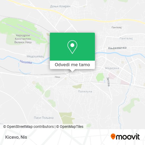 Kicevo mapa