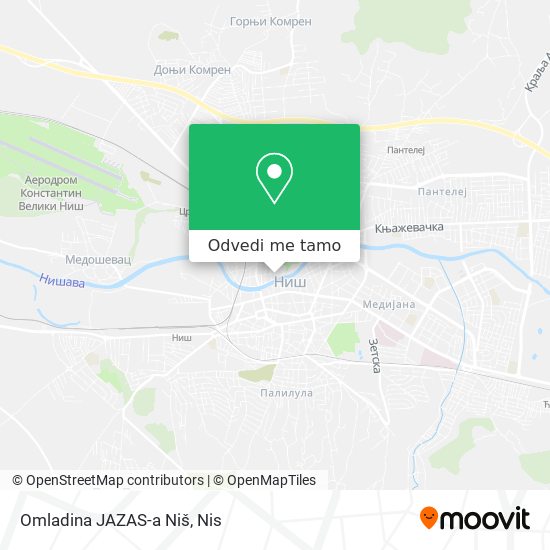 Omladina JAZAS-a Niš mapa