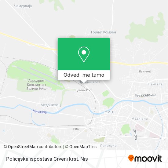 Policijska ispostava Crveni krst mapa