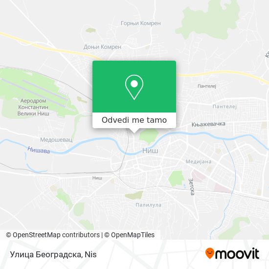 Улица Београдска mapa
