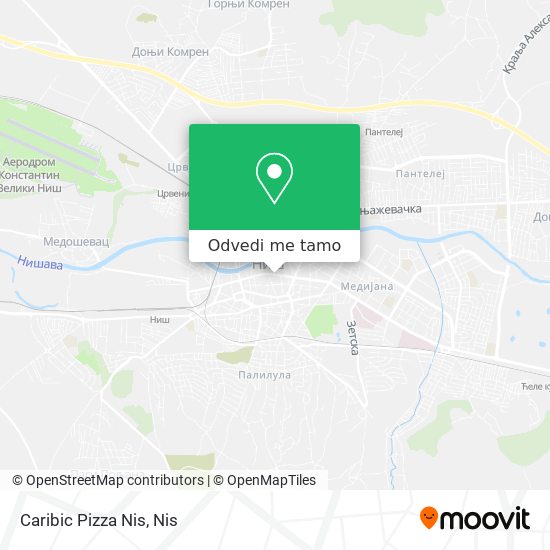 Caribic Pizza Nis mapa