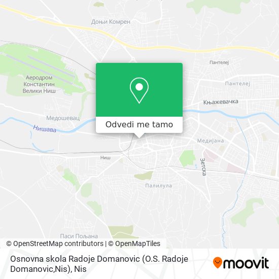 Osnovna skola Radoje Domanovic (O.S. Radoje Domanovic,Nis) mapa