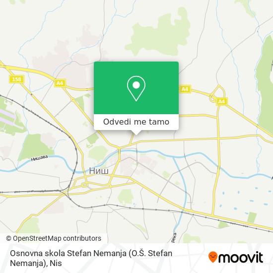 Osnovna skola Stefan Nemanja (O.Š. Stefan Nemanja) mapa