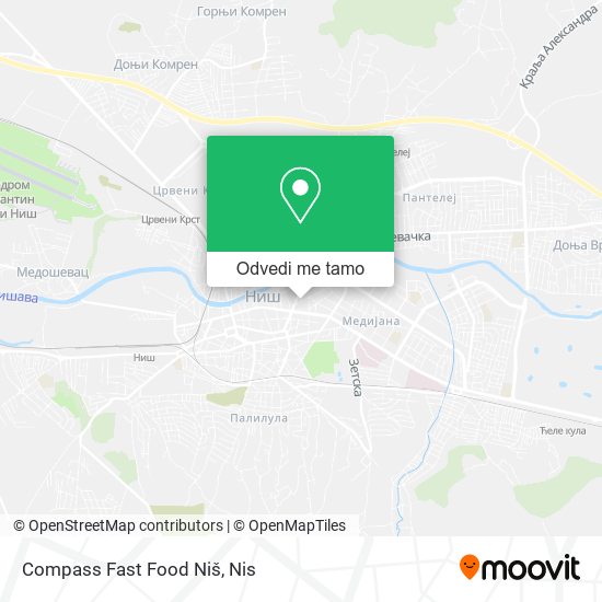Compass Fast Food Niš mapa