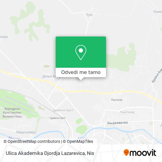 Ulica Akademika Djordja Lazarevica mapa