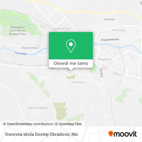 Osnovna skola Dositej Obradovic mapa