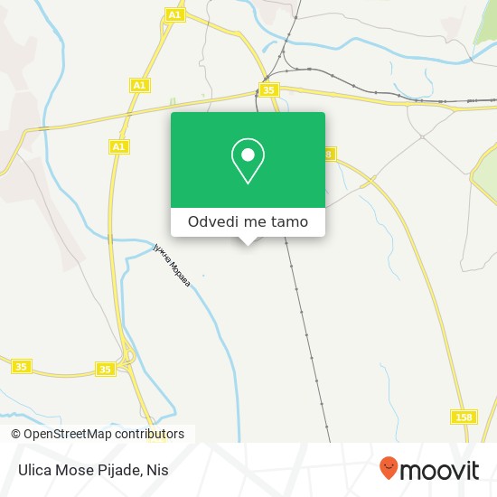 Ulica Mose Pijade mapa