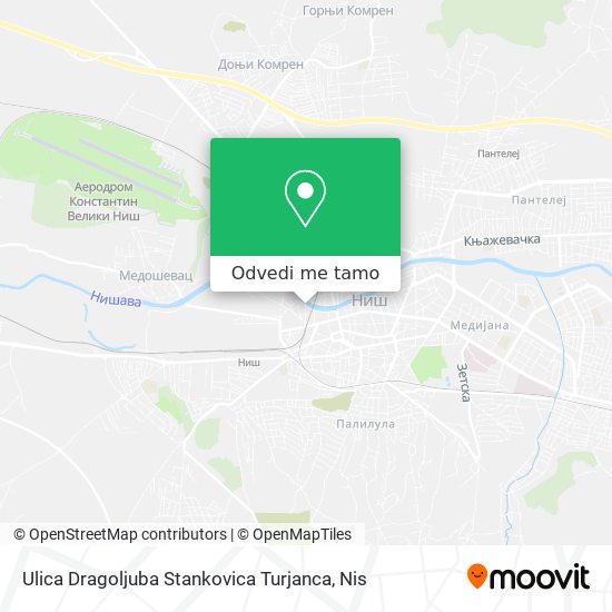 Ulica Dragoljuba Stankovica Turjanca mapa
