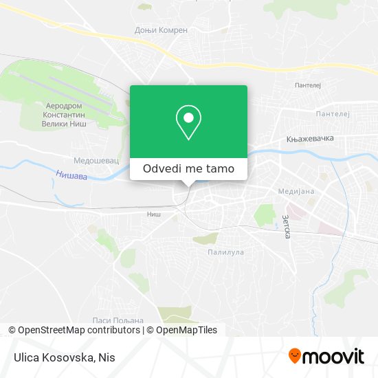 Ulica Kosovska mapa