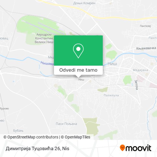 Димитрија Туцовића 26 mapa